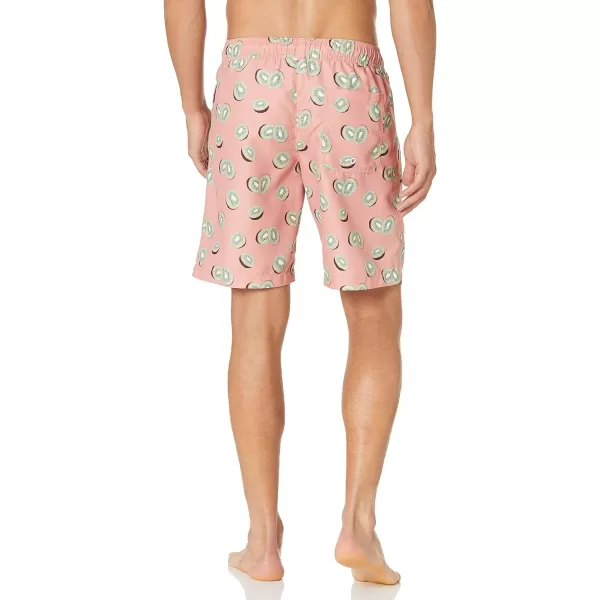 Amazon Essentials Mens 9 QuickDry Swim TrunkPink Fruit