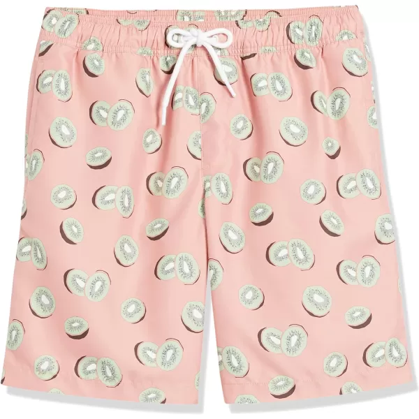 Amazon Essentials Mens 9 QuickDry Swim TrunkPink Fruit