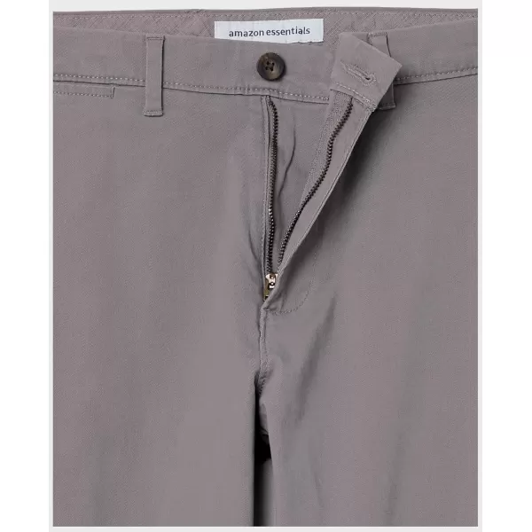 Amazon Essentials Mens AthleticFit Casual Stretch Chino Pant Available in Big amp TallDark Grey