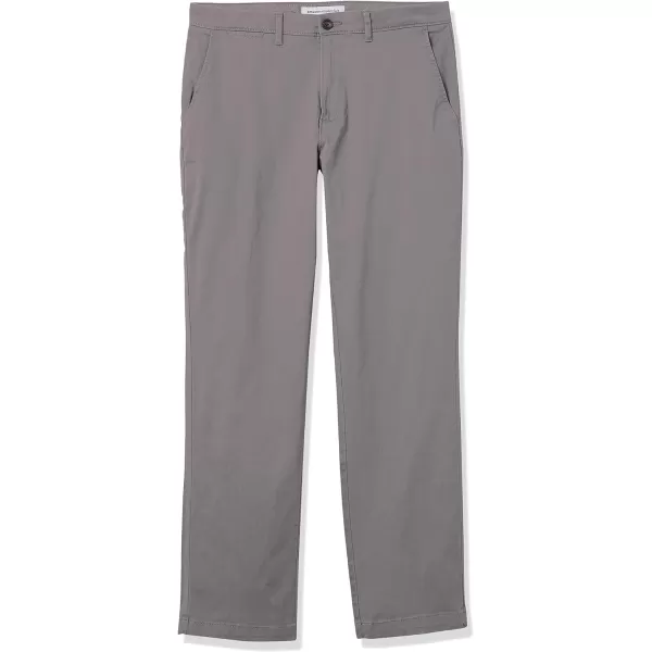 Amazon Essentials Mens AthleticFit Casual Stretch Chino Pant Available in Big amp TallDark Grey