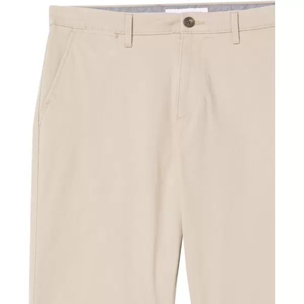 Amazon Essentials Mens AthleticFit Casual Stretch Chino Pant Available in Big amp TallKhaki Brown