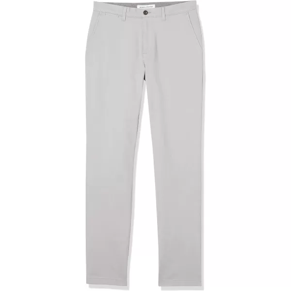 Amazon Essentials Mens AthleticFit Casual Stretch Chino Pant Available in Big amp TallLight Grey