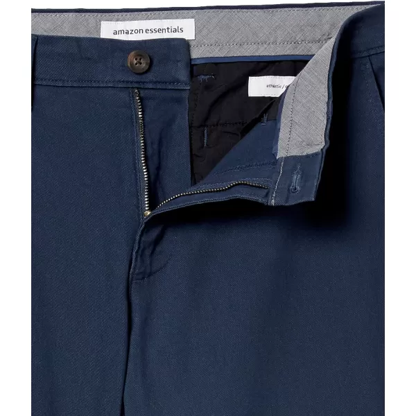 Amazon Essentials Mens AthleticFit Casual Stretch Chino Pant Available in Big amp TallNavy