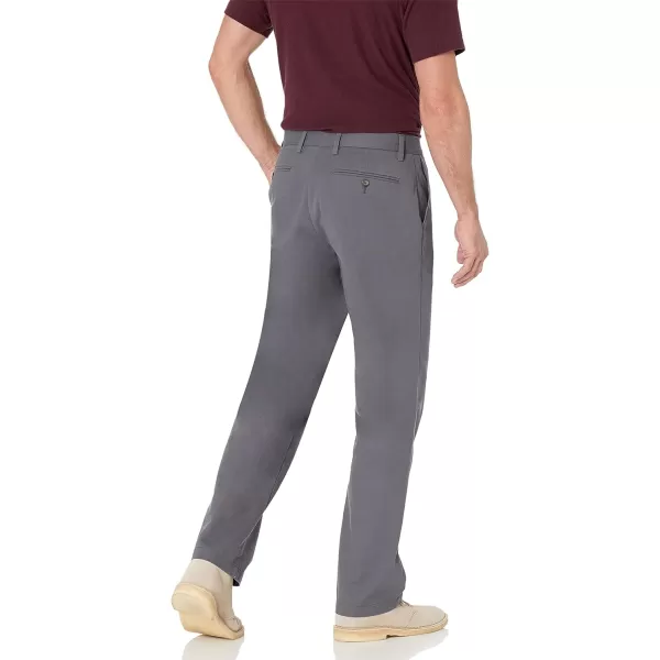 Amazon Essentials Mens ClassicFit WrinkleResistant FlatFront Chino Pant Available in Big  TallGrey