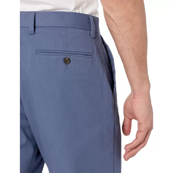 Amazon Essentials Mens ClassicFit WrinkleResistant FlatFront Chino Pant Available in Big  TallIndigo