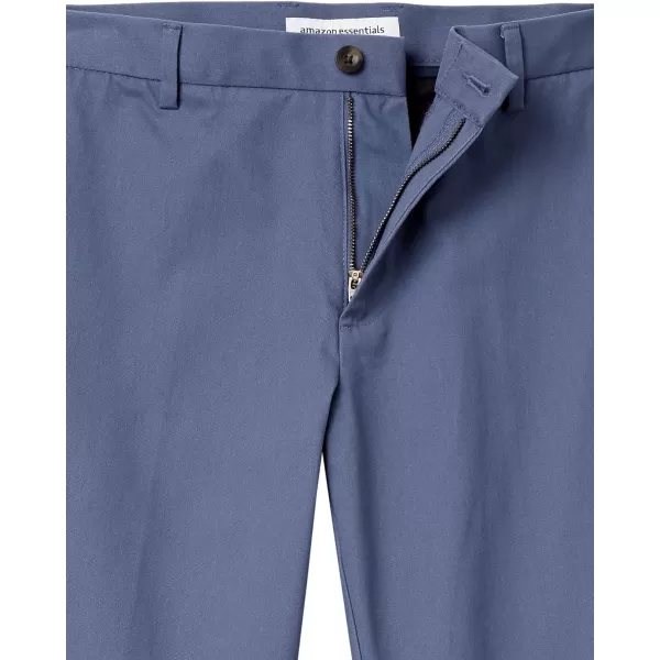 Amazon Essentials Mens ClassicFit WrinkleResistant FlatFront Chino Pant Available in Big  TallIndigo