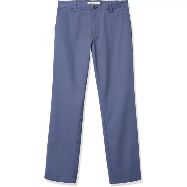 Amazon Essentials Mens ClassicFit WrinkleResistant FlatFront Chino Pant Available in Big  TallIndigo