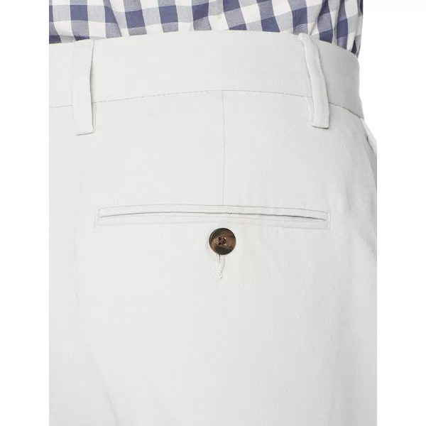 Amazon Essentials Mens ClassicFit WrinkleResistant FlatFront Chino Pant Available in Big  TallSilver