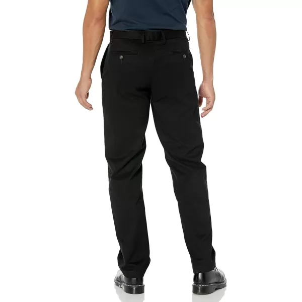 Amazon Essentials Mens ClassicFit WrinkleResistant FlatFront Chino Pant Available in Big  TallWashed Black