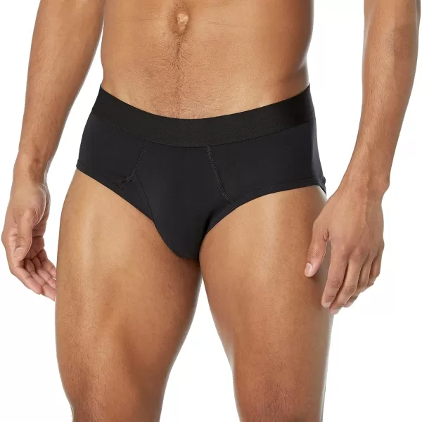 Amazon Essentials Mens Cotton Jersey Brief Available in Big amp Tall Pack of 7Black