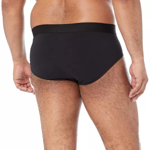 Amazon Essentials Mens Cotton Jersey Brief Available in Big amp Tall Pack of 7Black