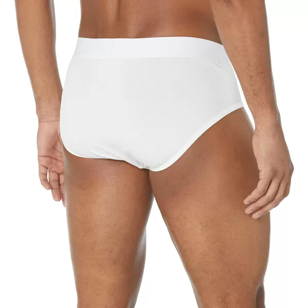 Amazon Essentials Mens Cotton Jersey Brief Available in Big amp Tall Pack of 7White