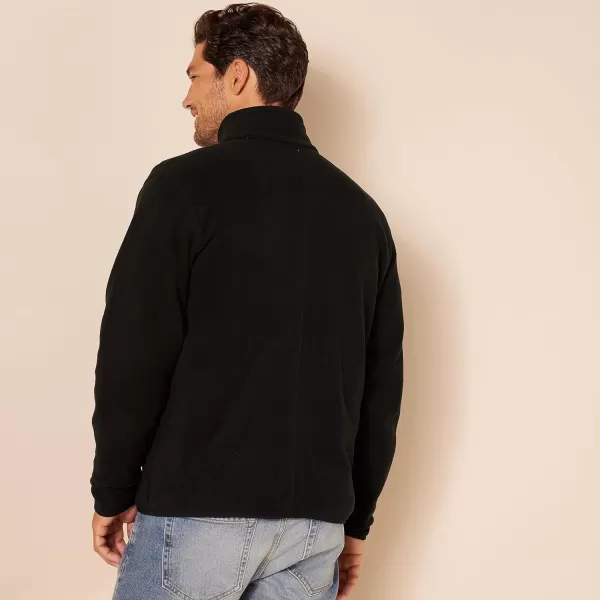 Amazon Essentials Mens FullZip Polar Fleece Jacket Available in Big amp TallPolyester Black