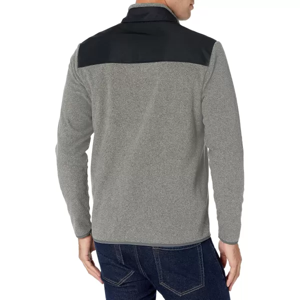 Amazon Essentials Mens FullZip Polar Fleece Jacket Available in Big amp TallPolyester Black Charcoal Heather Color Block