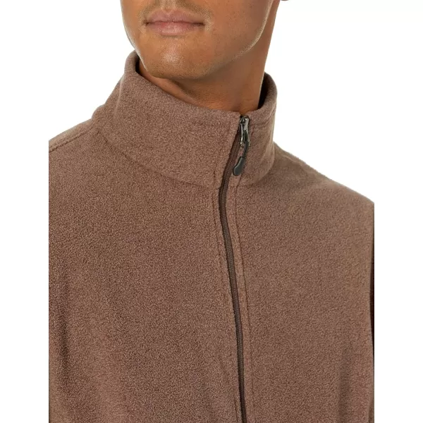 Amazon Essentials Mens FullZip Polar Fleece Jacket Available in Big amp TallPolyester Brown Heather