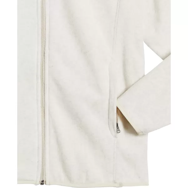 Amazon Essentials Mens FullZip Polar Fleece Jacket Available in Big amp TallPolyester Oatmeal Heather