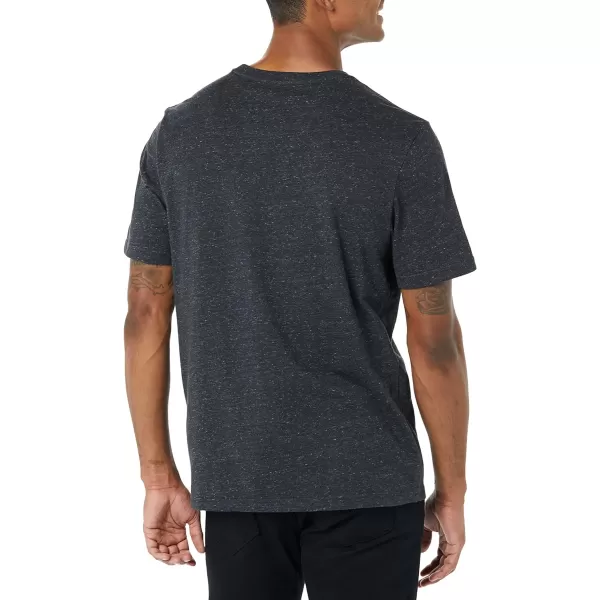 Amazon Essentials Mens RegularFit ShortSleeve Crewneck TShirt Pack of 2BlackCharcoal Heather