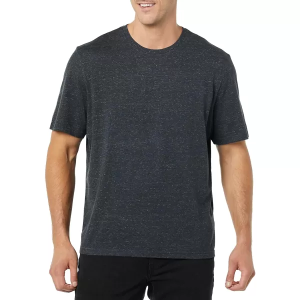 Amazon Essentials Mens RegularFit ShortSleeve Crewneck TShirt Pack of 2BlackCharcoal Heather