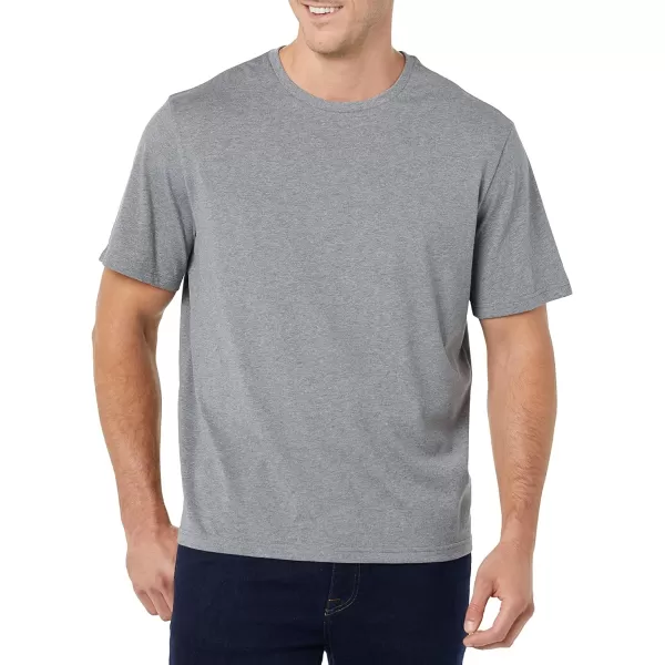 Amazon Essentials Mens RegularFit ShortSleeve Crewneck TShirt Pack of 2Grey Heather