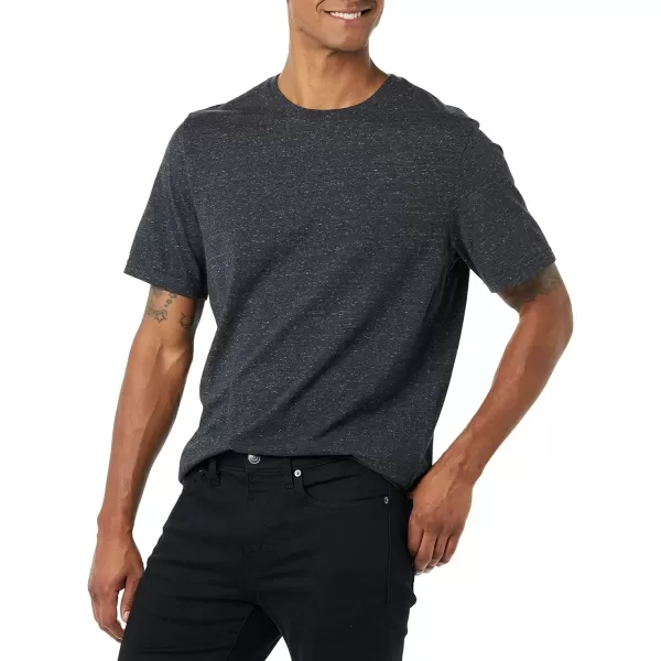 Amazon Essentials Mens RegularFit ShortSleeve Crewneck TShirt Pack of 2NavyCharcoal Heather