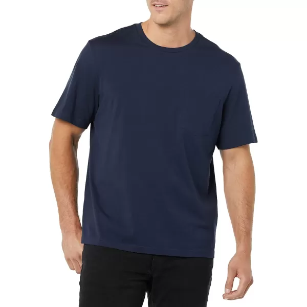 Amazon Essentials Mens RegularFit ShortSleeve Crewneck TShirt Pack of 2NavyCharcoal Heather