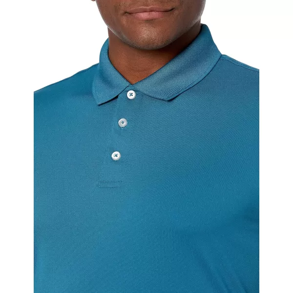 Amazon Essentials Mens SlimFit QuickDry Golf Polo ShirtDark Blue