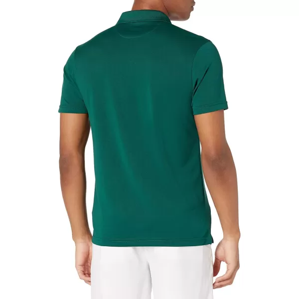 Amazon Essentials Mens SlimFit QuickDry Golf Polo ShirtForest Green