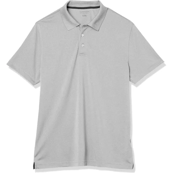 Amazon Essentials Mens SlimFit QuickDry Golf Polo ShirtLight Grey Heather