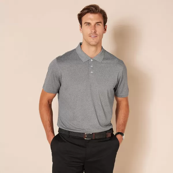 Amazon Essentials Mens SlimFit QuickDry Golf Polo ShirtMedium Grey Heather