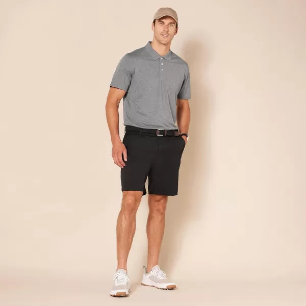 Amazon Essentials Mens SlimFit QuickDry Golf Polo ShirtMedium Grey Heather