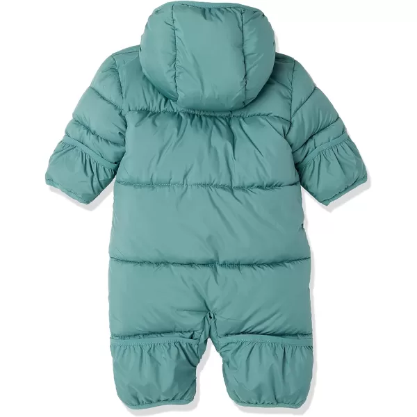 Amazon Essentials Unisex Babies Puffer Bunting SuitDark Sage Green