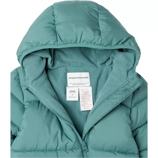 Amazon Essentials Unisex Babies Puffer Bunting SuitDark Sage Green