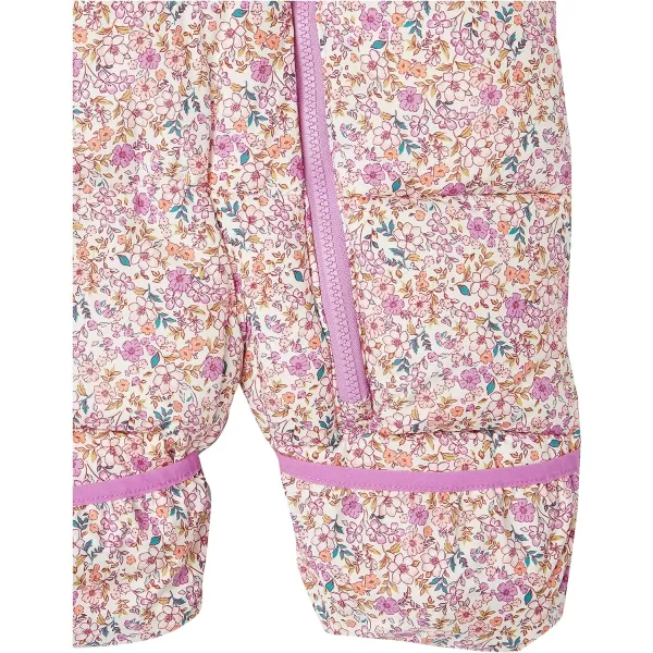 Amazon Essentials Unisex Babies Puffer Bunting SuitIvory Delicate Floral