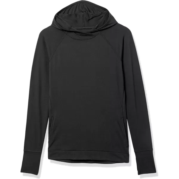 Amazon Essentials Womens Brushed Tech Stretch Popover Hoodie Available in Plus SizeBlack