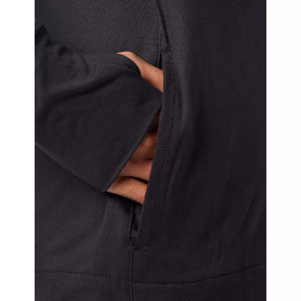 Amazon Essentials Womens Brushed Tech Stretch Popover Hoodie Available in Plus SizeBlack