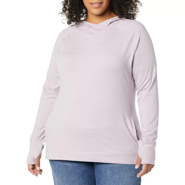 Amazon Essentials Womens Brushed Tech Stretch Popover Hoodie Available in Plus SizeLavender