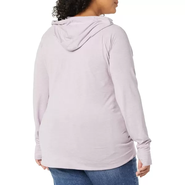 Amazon Essentials Womens Brushed Tech Stretch Popover Hoodie Available in Plus SizeLavender