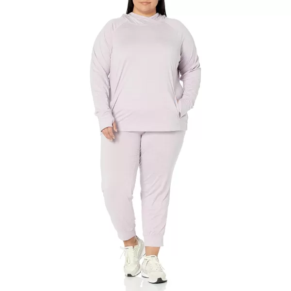 Amazon Essentials Womens Brushed Tech Stretch Popover Hoodie Available in Plus SizeLavender