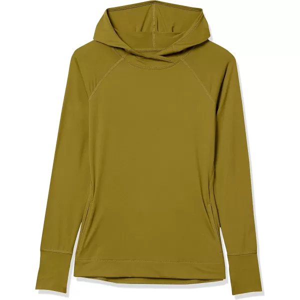 Amazon Essentials Womens Brushed Tech Stretch Popover Hoodie Available in Plus SizeLight Olive