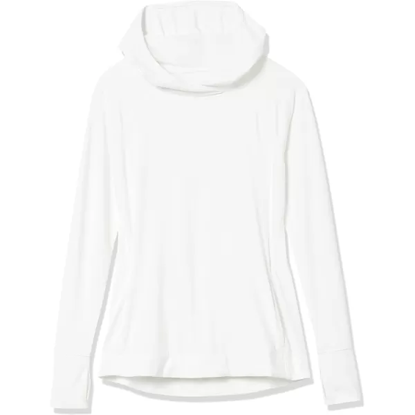 Amazon Essentials Womens Brushed Tech Stretch Popover Hoodie Available in Plus SizeWhite