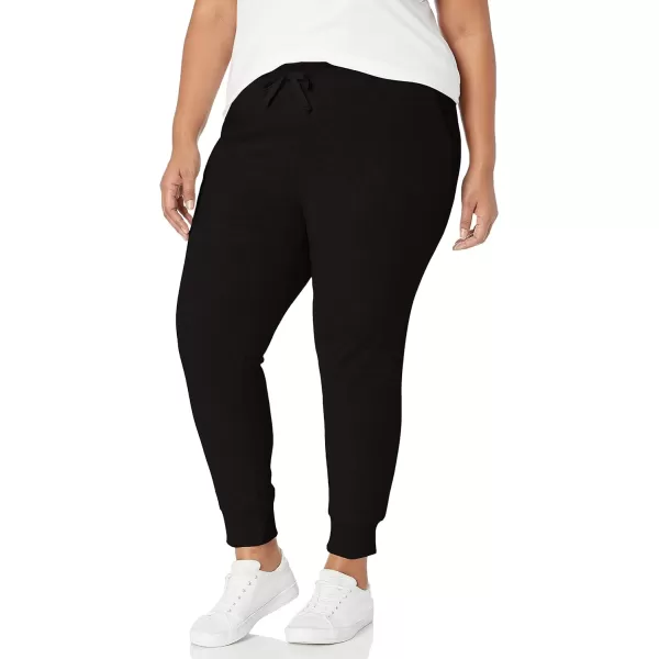 Amazon Essentials Womens Fleece Jogger Sweatpant Available in Plus SizeBlack