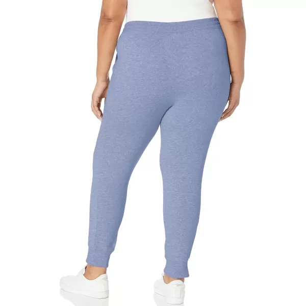 Amazon Essentials Womens Fleece Jogger Sweatpant Available in Plus SizeIndigo Blue Heather