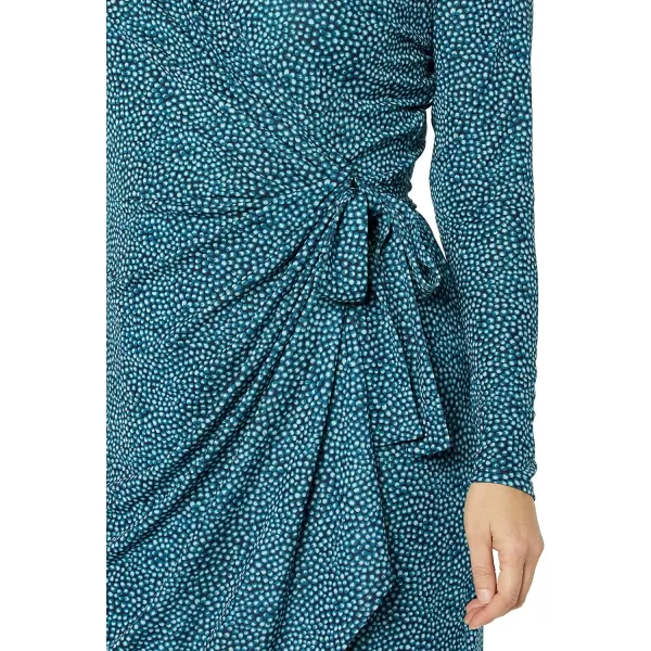 Amazon Essentials Womens Long Sleeve Classic Wrap Dress Available in Plus SizeBlue Dots