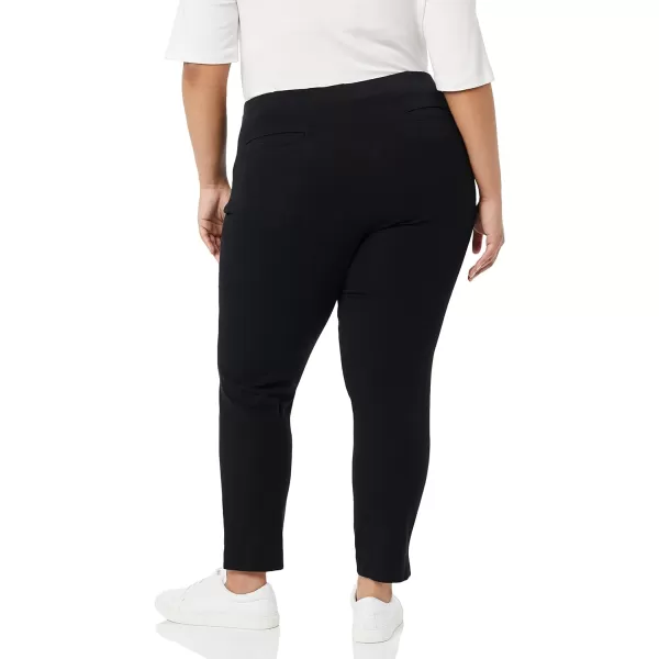 Amazon Essentials Womens SlimFit BiStretch Side Zip Ankle PantBlack