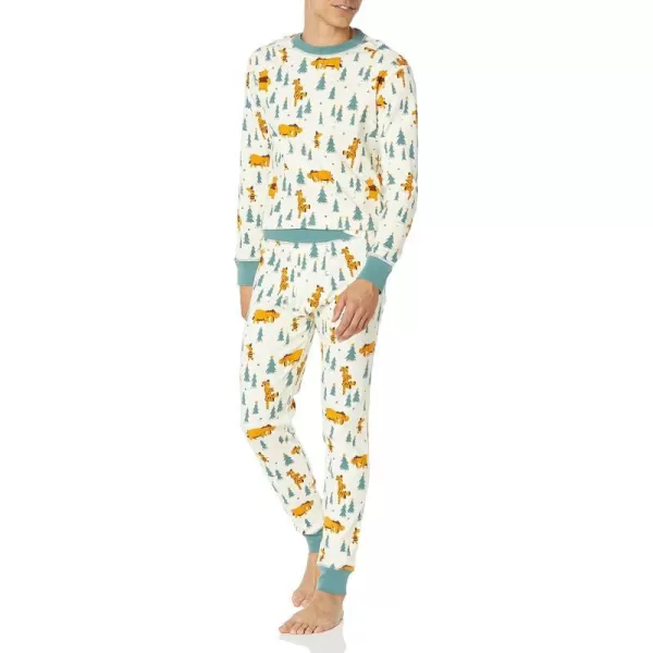 Adult Pooh Holiday Forest - Mens Snug Fit