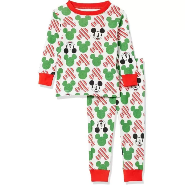 Amazon Essentials Disney Holiday Family Pajama SetsKids amp Baby Mickey Holiday  Baby and Kids