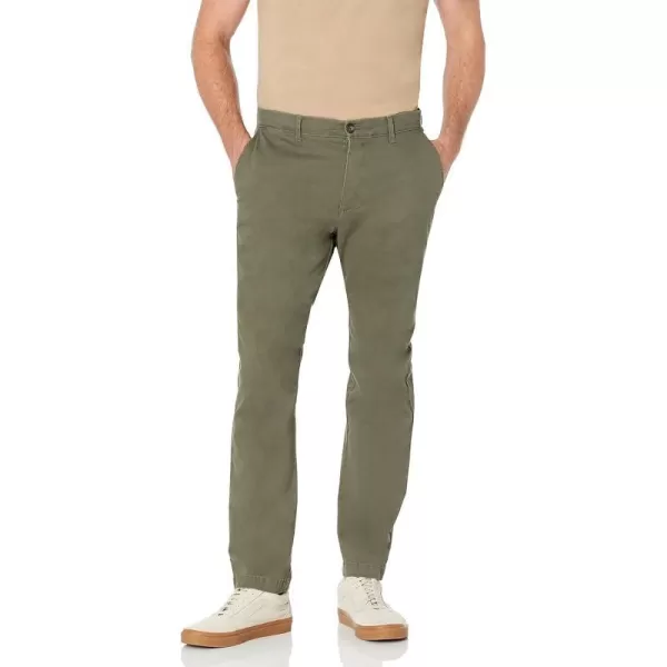 Amazon Essentials Mens AthleticFit Casual Stretch Chino Pant Available in Big amp TallOlive