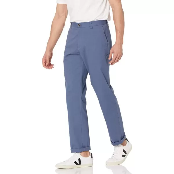 Amazon Essentials Mens ClassicFit WrinkleResistant FlatFront Chino Pant Available in Big  TallIndigo