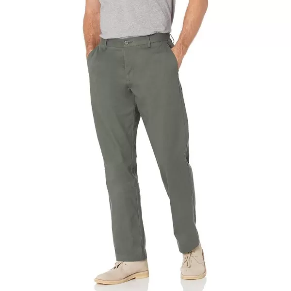 Amazon Essentials Mens ClassicFit WrinkleResistant FlatFront Chino Pant Available in Big  TallOlive