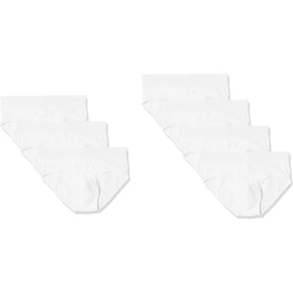 Amazon Essentials Mens Cotton Jersey Brief Available in Big amp Tall Pack of 7White